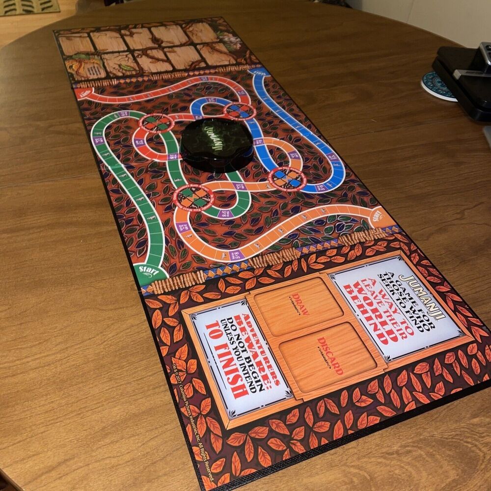 Jumanji Board Game Original Replacement Game Board 2017 With Center Riser